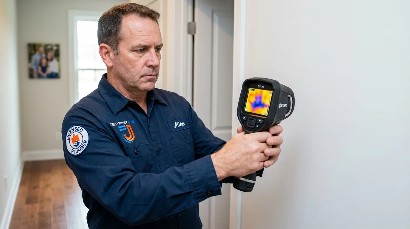 Thermal imaging leak detection by Johns Plumbing LLC in Baxter